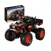 Mould King KONSTRUKCINIAI BLOKAI MOLD KING 18008 FLAME MONSTER TRUCK RC 889 EL.