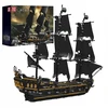 Mould King Mold King 13199 statybiniai blokeliai - piratų laivas Juodas pearl pirates