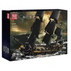 Mould King Mold King 13199 statybiniai blokeliai - piratų laivas Juodas pearl pirates