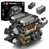 Mould King Mold King blokai 10131 W16 variklis V modelis 16 cilindrų Technic BOX