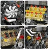 Mould King Mold King blokai 10131 W16 variklis V modelis 16 cilindrų Technic BOX