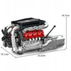 Mould King Mold King blokai 10203 Mercedes-Benz V8 Turbo ENGINE Technic BOX variklis