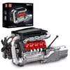 Mould King Mold King blokai 10203 Mercedes-Benz V8 Turbo ENGINE Technic BOX variklis