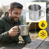 Mountain Goat Puodelis Turystyczny Kempingowy Ze Stali Nierdzewnej Składany Laikiklis 350 ml