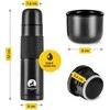 Mountain Kelioninis termosas kavai ir arbatai, 1 litras, juodas