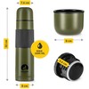 Mountain Kelioninis termosas kavai ir arbatai, 1 litras, žalias