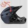 MOVINO EDGE viso veido šalmas 418g MTB paspirtukas, 51-54cm, įmontuotas