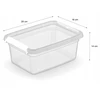 MOXOM Rinkinys 2 vnt indas 4,5 l organizer pudełko su pokrywą do domu garażu