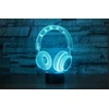 Moxomi 3d Led Lempa "ausinės" - 16 Spalvų, Naktinė, Dovana Audiofilams