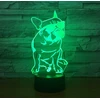 Moxomi 3d Led Lempa Šunelis Prancūzų Buldogas, 16 Spalvų + Pilotas