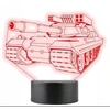 Moxomi 3d Led Lempa Tankas M1 Abrams - 16 Spalvų su Nuotolinio Valdymo Pulteliu