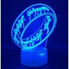 Moxomi 3d Led Lempa "žiedų valdovas" - 16 spalvų, Usb, su pulteliu