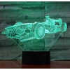 Moxomi 3d Led Naktinė Lempa "lenktynių Automobilis" - 16 Spalvų + Pilotas