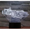 Moxomi 3d Led Naktinė Lempa "lenktynių Automobilis" - 16 Spalvų + Pilotas