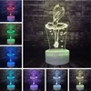 Moxomi LAMPA 3D LED BALET BALETNICA Naktinė lempa 16 KOLORÓW PREMIUM + Pultas