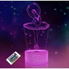 Moxomi LAMPA 3D LED BALET BALETNICA Naktinė lempa 16 KOLORÓW PREMIUM + Pultas