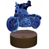 Moxomi LAMPA 3D LED MOTOR HARLEY DAVIDSON MOTOCYKL 16 KOLORÓW DREWNO