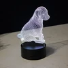 Moxomi LAMPA 3D LED PIES DOG PIESEK PUPPY SZCZENIAK Naktinė lempa 16 KOLORÓW