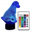 Moxomi LAMPA 3D LED PIES DOG PIESEK PUPPY SZCZENIAK Naktinė lempa 16 KOLORÓW