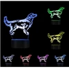 Moxomi LAMPA 3D LED PIES SZCZENIAK LABRADOR RETRIEVER LAMPKA 16 KOLORÓW + Pultas
