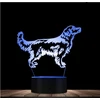 Moxomi LAMPA 3D LED PIES SZCZENIAK LABRADOR RETRIEVER LAMPKA 16 KOLORÓW + Pultas