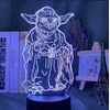 Moxomi LAMPA 3D LED USB GWIEZDNE WOJNY YODA STAR WARS NOC