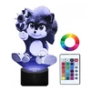 Moxomi LAMPA 3D LED USB MAŁY SONIC BAJKA PREZENT Pultas