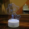 Moxomi LAMPA 3D LED USB PSI PATROL PAW SKYE + Pultas BAJKA