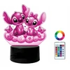 Moxomi LAMPA 3D LED USB W KSZTAŁCIE LILO & STITCH PREZENT 16 KOLORÓW + Pultas