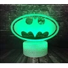Moxomi Led 3d Lempa Betmeno Logo Dc - 16 Spalvų + Nuotolinio Valdymo Pultelis