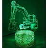 Moxomi Naktinė lempa 3D KOPARKA BUDOWA LAMPA 16 KOLORÓW + Pultas