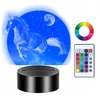 Moxomi Naktinė lempa 3D LED USB KOŃ GALOP KSIĘŻYC LAMPA 16 KOLORÓW PREMIUM Pultas