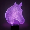 Moxomi Naktinė lempa 3D LED USB KOŃ KONIK GŁOWA LAMPA 16 KOLORÓW PREMIUM Pultas