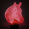 Moxomi Naktinė lempa 3D LED USB KOŃ KONIK GŁOWA LAMPA 16 KOLORÓW PREMIUM Pultas
