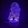 Moxomi Naktinė lempa 3D LED W KSZTAŁCIE STAR WARS R2-D2 16 KOLORÓW Pultas