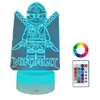 Moxomi Naktinė lempa 3D LED W KSZTAŁCIE NINJAGO LAMPA 16 KOLORÓW PREMIUM + Pultas