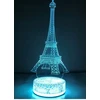 Moxomi Naktinė lempa 3D LED WIEŻA EIFFLA FRANCJA LAMPA 16 KOLORÓW ŚWIECĄCA PODSTAWA