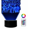 Moxomi Naktinė lempa USB 3D LED Žaidimas ROBLOX LAMPA 16 KOLORÓW + Pultas