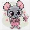 Wizardi Deimantinis paveikslas Cute Mouse WD2476