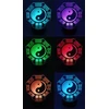 MS 3D LED NAKTINIS LEMPAS YIN YANG ŽENKLAS, BALANSO SIMBOLIS