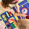 MTA SENSORY BOARD Montessori dinozauras, 3D manipuliacinė knyga vaikams