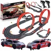 Mtoys ELEKTROS LENKTYNŲ TRAKAS 560cm 3in1 kilpos ROUTE 2 AUTOMOBILIAI LICENCUOTI AUDI R8