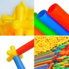MTOYS KONSTRUKCINIŲ ŠIAUDŲ RINKINYS XXL ERDVINIAI BLOKAI KŪRYBINIAI VAMZDŽIAI 400 Vnt.