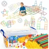 MTOYS KONSTRUKCINIŲ ŠIAUDŲ RINKINYS XXL ERDVINIAI BLOKAI KŪRYBINIAI VAMZDŽIAI 400 Vnt.