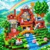 MTOYS MAGNETINIAI BLOKAI 3D PIKSELIŲ KUBAI 150 EL. FIGURĖLIŲ DOVANŲ DĖŽUTĖ
