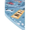 Multi Decor Dywan dziecięcy koło Stella Ulice w kolorze niebieskim 120 cm