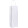 Multipack Popierinis maišelis suvytomis rankenomis buteliui 140x80x390mm rudas