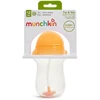 Munchkin naujoviškas gurkšnelių puodelis su pasvertu šiaudeliu, Oranžinis 296ml