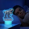 Murrano Lampka Nocna 3D LED Dinozaur T-Rex Prezent dla Chłopca Dzieci na Urodziny