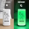 Murrano Lampka Nocna LED RGB su Imieniem Pikselowy Ludzik Dotyk Prezent na Urodziny